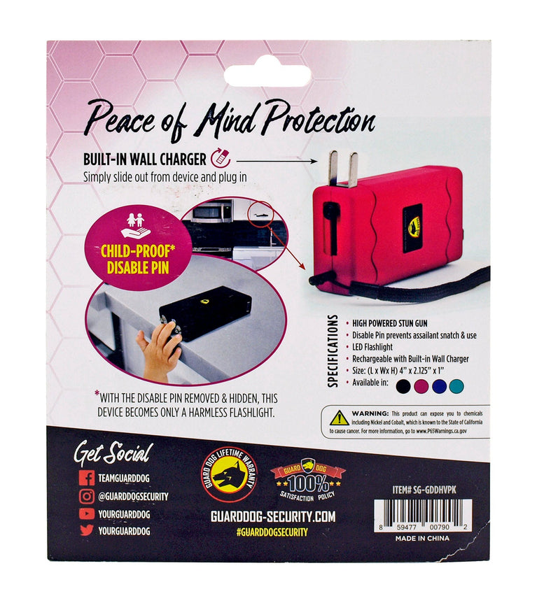 The Disabler Stun Gun and Flashlight with Disable Pin Wrist Strap - Guard Dog-KRM Products LLC.