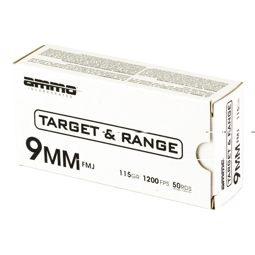 Ammo Inc T&r 9mm 115gr Fmj 50/1000