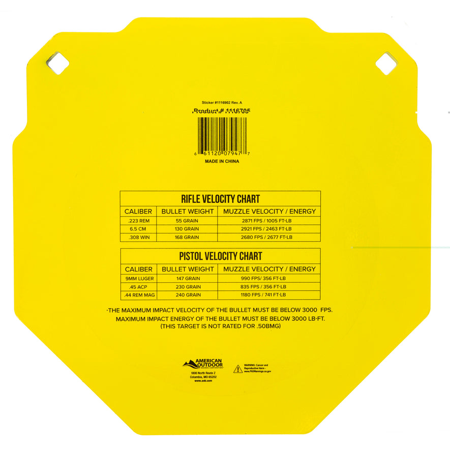 Caldwell Ar500 13" Octagon