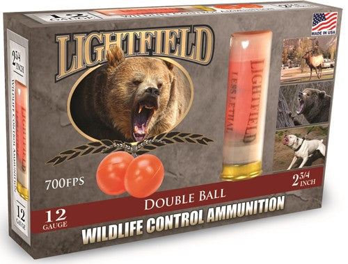 Ammo - Lightfield 12ga 2.75" W/2 - Rubber Balls 5rd
