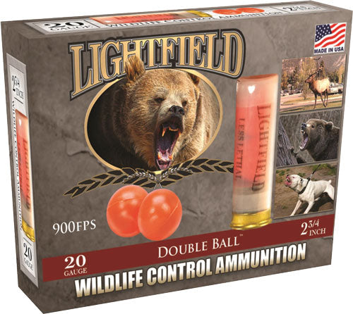 Ammo - Lightfield 20ga 2-3/4" - Double Ball 5rd