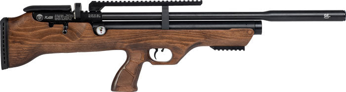 Airguns And Accessories - Hatsan Flashpup .25 Pcp 900 - Fps Walnut/blued W/ 2 Mags