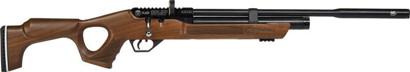 Airguns And Accessories - Hatsan Flash Qe .25 Pcp 900 - Fps Walnut/blued W/ 2 Mags